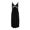 Trendyol Black Lace and Knitted Nightgown with Back Detail and a slit