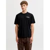 JACK & JONES Majica JJJADE oranžna/črna/bela