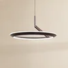 Lucande LED viseča svetilka Eldra, kavno rjava, O 55 cm, CCT - Dnevna soba/jedilnica - Sodobni - kavno rjava, bela - Kovina