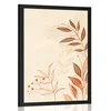 Plakat minimalistični listi Peach Fuzz - 20x30 silver