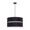Duolla - Luster na lanku DUO 1xE27/15W/230V prečnik 40 cm crna/bela
