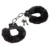 XR Brands - Cuffed In Fur Handcuffs - Black