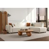 Atelier del Sofa Ugaona garnitura na razvlačenje S-Loft Right, 206 x 290 cm, Bela