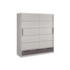 Matis Lara 200 Garderober, 200x62x220, Snežni hrast-antracit