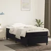 Okvir za krevet s oprugom crni 100x200 cm baršunasti