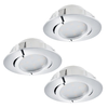 Eglo 95858- SET 3x LED prigušiva ugradno stropno svetlo PINEDA LED/5,5W/230V