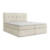 Kremno bela boxspring postelja s prostorom za shranjevanje 160x200 cm Palta – Makamii