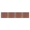 Set panela za ogradu WPC 699 x 146 cm smeđi