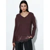 Busem Pulover Pullover temno rjava
