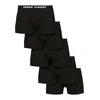 Organic Boxer Shorts 5-Pack blk+blk+blk+blk+blk
