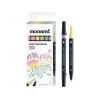 MONAMI Komplet markerjev za kaligrafijo in ilustracije Monami Color Twin Brush - pastelni komplet, 6 kosov