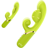 SuperLove Inflatable G-Spot Rabbit Vibrator Lime