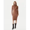 Just Cavalli Vsakodnevna obleka 79PAO905 J0251 Rjava Slim Fit
