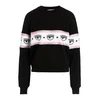 Chiara Ferragni Ženski duks 74CBIF02-CFF10-899, Crni