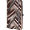 Notes 13x21cm linije 192strane s gumicom Rose sand