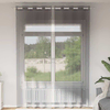 Vidaxl Voile zavese z vponkami 2 kosa temno siva 140x300 cm