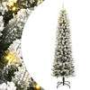 Umjetno božićno drvce s 300 LED žarulja i snijegom 210 cm