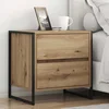 Noćni ormarić 2 pcs Umjetnička hrastovina 50 x 39.5 x 50 cm