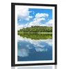 Plakat s paspartujem narava v poletju - 30x45 silver