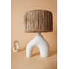 Opviq Stona lampa E27 Max 40W, Belo-Hrast
