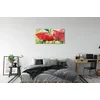 tulup.si Slika na akrilnem steklu Rdeče rože 120x60 cm 4 obešalnika