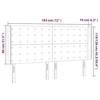 Vidaxl LED posteljno vzglavje temno zeleno 183x16x118/128 cm žamet