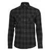 Plaid flannel shirt blk/cha