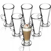 KADAX Komplet 6 kozarcev za kavo, čaj in latte, 260 ml z ročajem