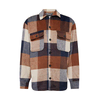 JACK & JONES Srajca JJEBRADLEY OLLIE mornarska / rjava / bela