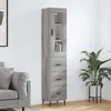 Visoka komoda siva sonome 34,5x34x180 cm od konstruiranog drva