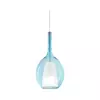Ideal Lux - Luster na sajli KALIQUE 1xE27/42W/230V, prečnik 18 cm, zadimljeno plava