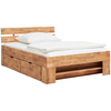 Livetastic POSTELJA S PREDALOM 140 cm x 200 cm , barve hrasta