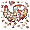 Drvene puzzle - Rooster / M KP21835