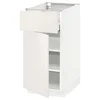 METOD / MAXIMERA Podni element s fiokom/vratima, bela/Veddinge bela, 40x60 cm