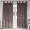 vidaXL velvetske zavese 2 kosa z zankami Rjava 245x140 cm
