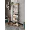 Hanah Home Polica za knjige 60x173x30 cm, Hrast