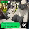 Cicido Set jastuka za vrat i leđa za auto sedište, Crni