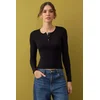 Trendyol Milla ženska bluza Twoaw26Bz00140, Crna-Crna