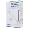 MA-DA2-06-W Gembird Podesivi dupli stoni drzac za monitor, tilt, 17-32 max.10kg White