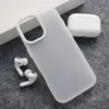 Maska Electro Glow Frame za iPhone 17 bela