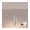 Brilagi - LED luster na sajli CRESTO 3xGU10/10W/230V krem