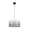 Luster na sajli CORAL 1xE27/60W/230V preč. 40 cm bela/siva