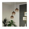 Eglo 901925 - Luster na sajli ARISCANI 3xE27/60W/230V crna/bež/zadimljena