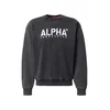 ALPHA INDUSTRIES Majica črna/bela