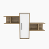 HANAH HOME Zidna polica Olida Walnut White