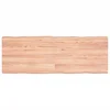 Vidaxl Mizna plošča sv. rjava 140x50x(2-6)cm obdelana trdna hrastovina