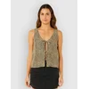 Rip Curl Animal Instincts Tie Front Tank Top natural
