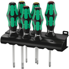 WERA Set šrafcigera 335/350/355/6 Kraftform plus 6/1 zeleni