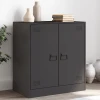 Komoda crna 67 x 39 x 73 cm čelična