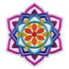 shumee Našitek MANDALA - bel velik 8 - našitek za hrbet - magnetna podlaga - vezen našitek/značka/emblem